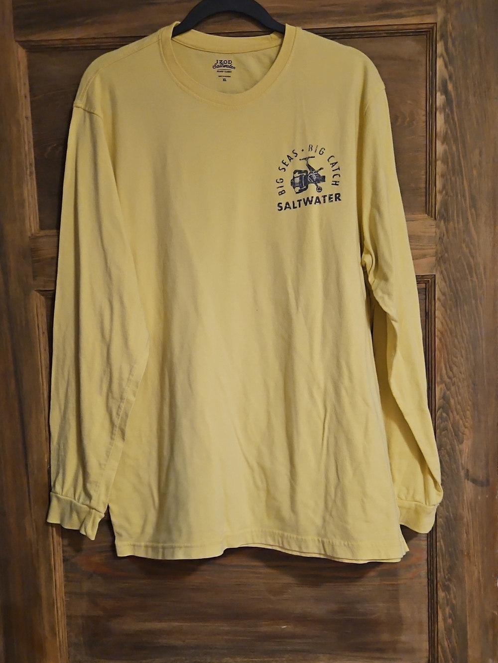 Izod Long-Sleeve Saltwater Graphic Tee - Yellow